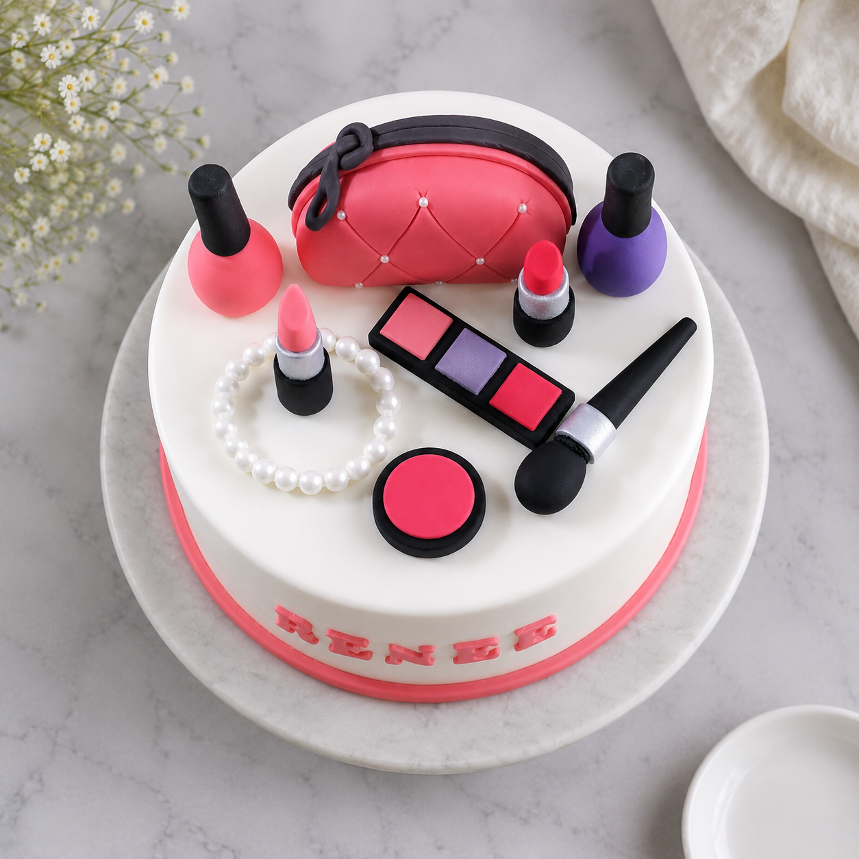 Makeup Theme Cake