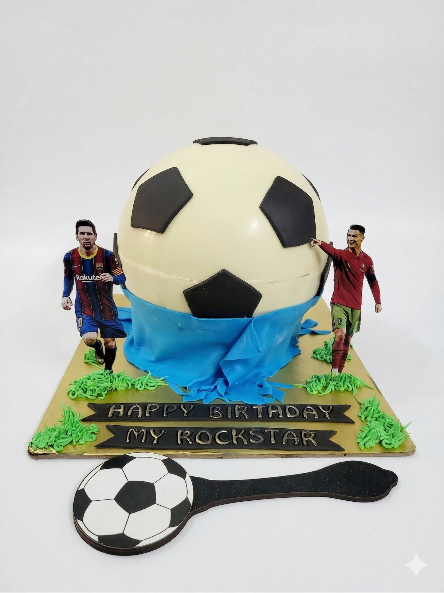 SOCCER BALL BIRTHDAY CAKE