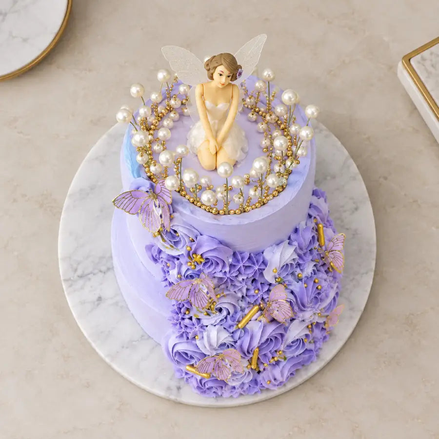 Lavender Fairy Butterfly Cake