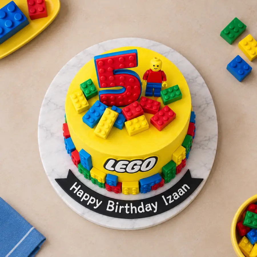 Lego Block Theme Cake