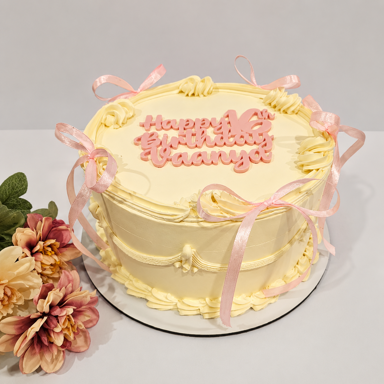 PASTEL LOVE RIBBION CAKE