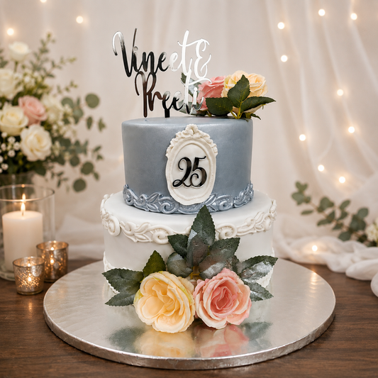 SWEET 25 CELEBRATION CAKE (FONDANT)