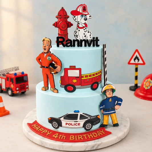 Fire Hero Theme Cake
