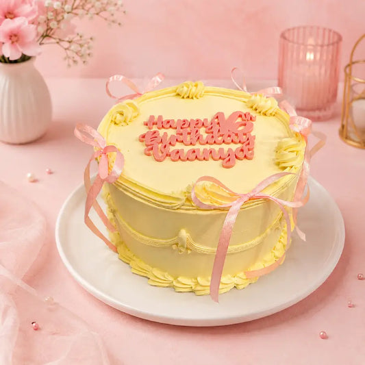 Pastel Love Ribbon Cake