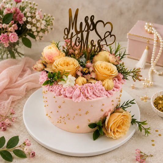 Golden Petal Cake