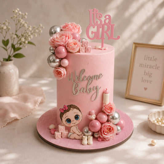 Baby Announcement Cake