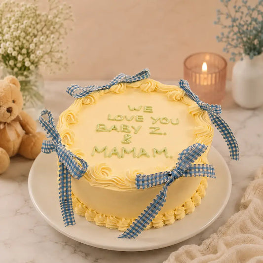 Yellow Sunshine Ribbon Cake