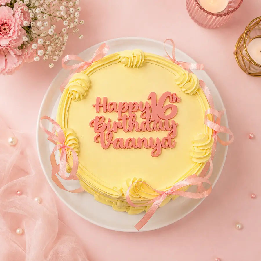 Pastel Love Ribbon Cake