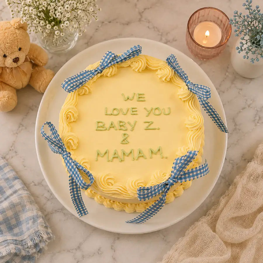 Yellow Sunshine Ribbon Cake