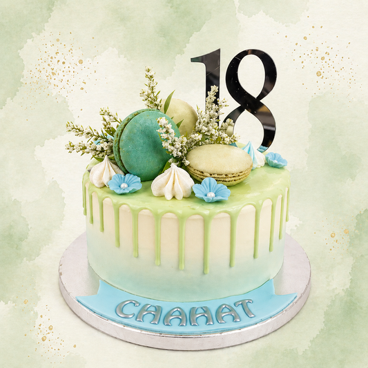 MINT BLOSSOM DRIP CAKE