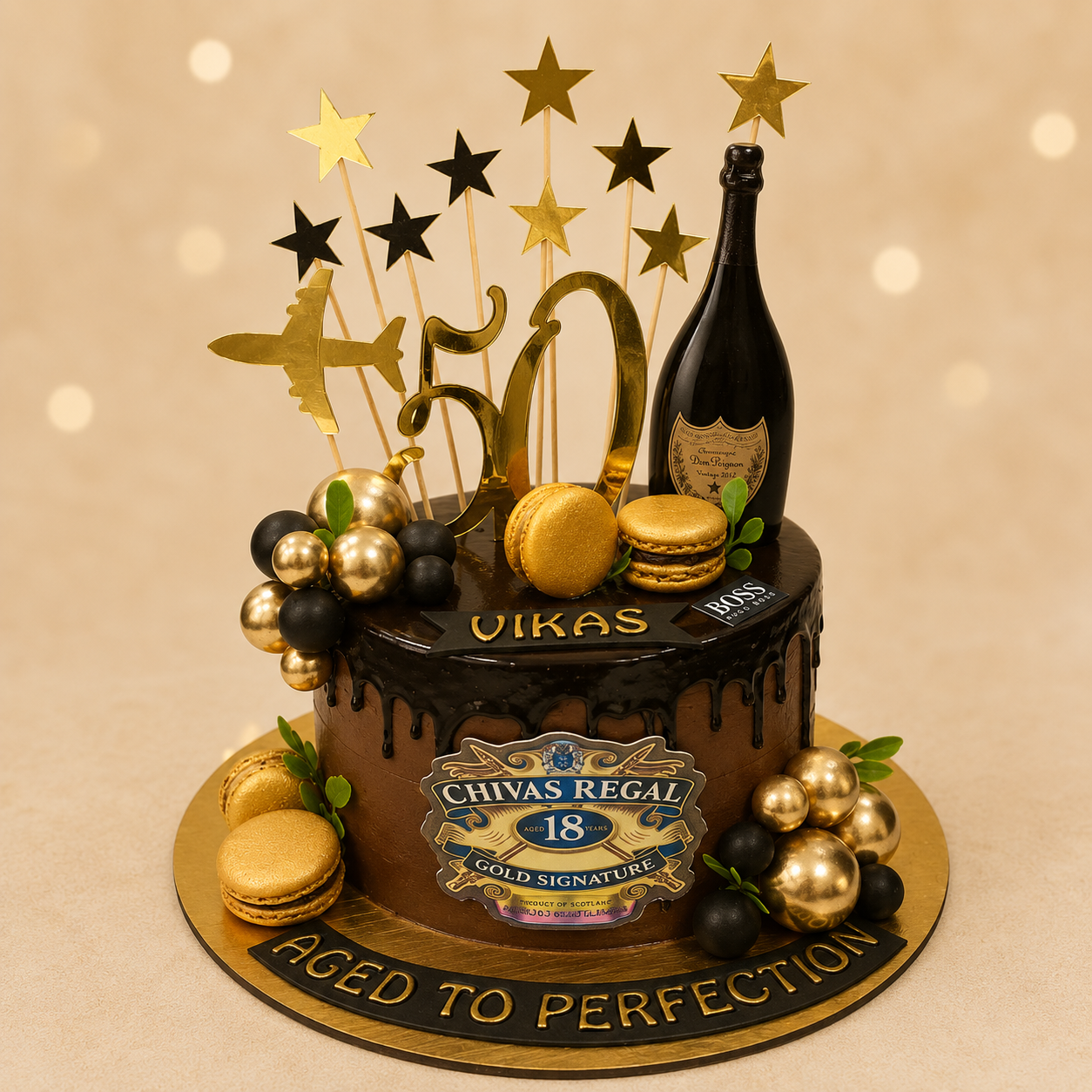 50 GOLDEN MILESTONE CAKE