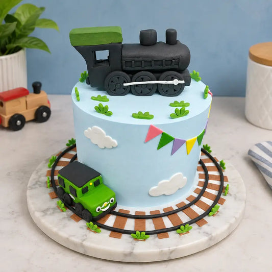 Train Theme Cake
