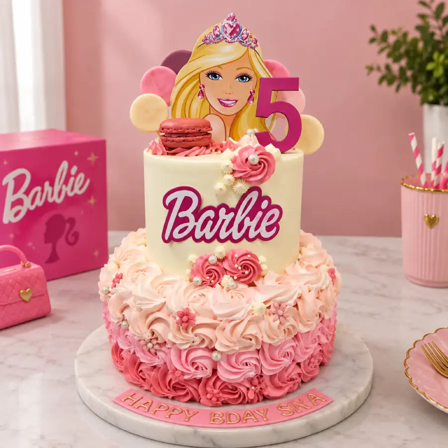 Barbie Princess Theme Cake