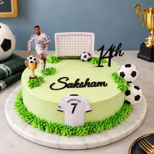 Ronaldo Glory Football Cake