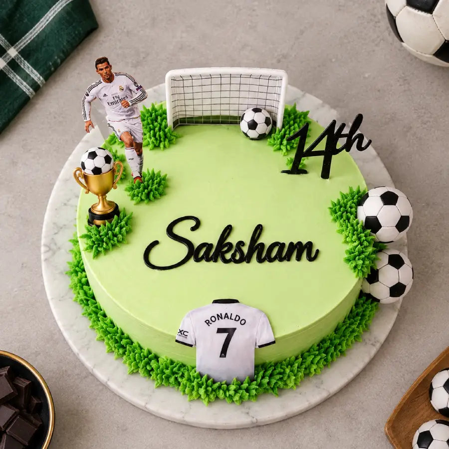 Ronaldo Glory Football Cake