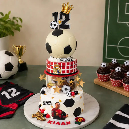 Royal Goal Football Theme Cake