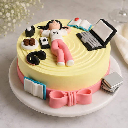 Remote Work Bliss  Theme Cake