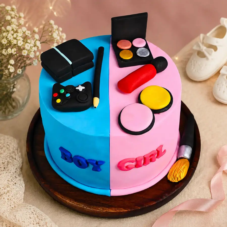 Twin Stars Makeup Theme Cake