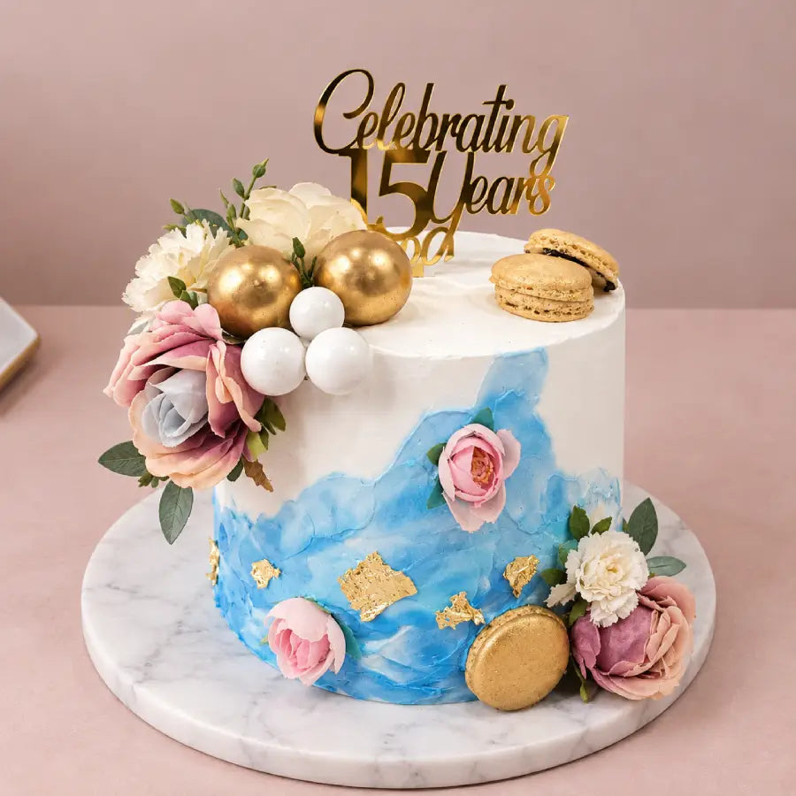 Elegant Celebration Rose Cake