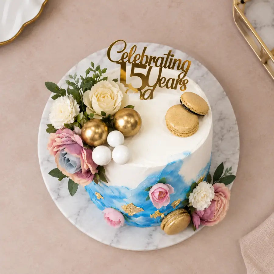 Elegant Celebration Rose Cake