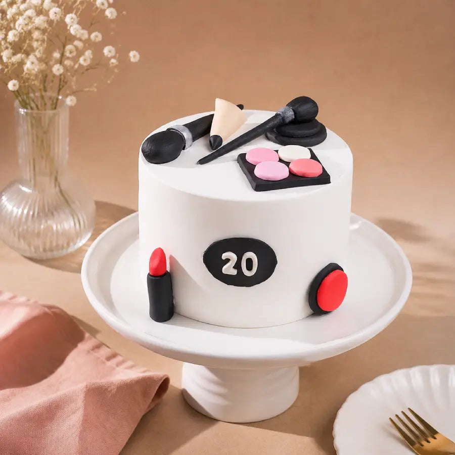 Goddess Makeup Theme Cake