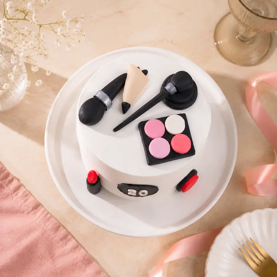Goddess Makeup Theme Cake