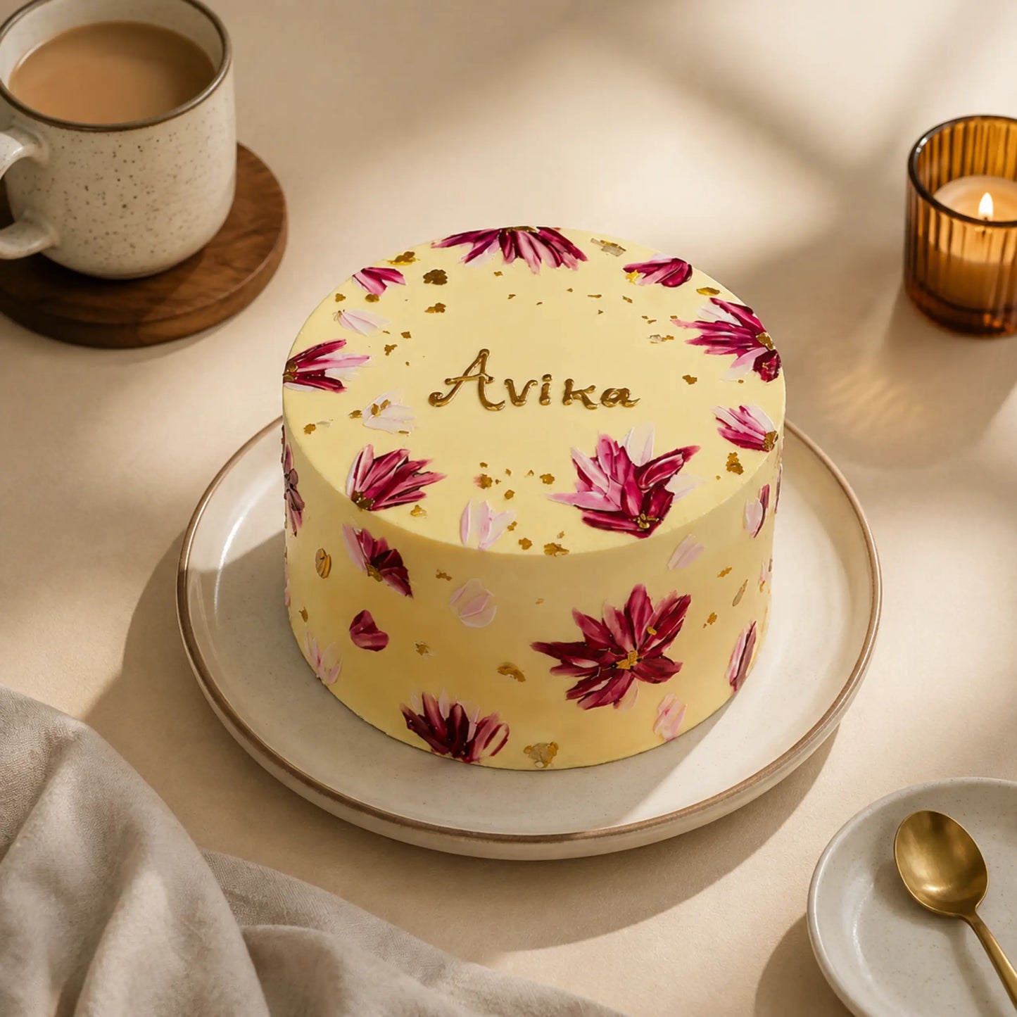 Floral Paint Cake