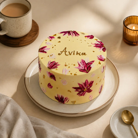 Floral Paint Cake