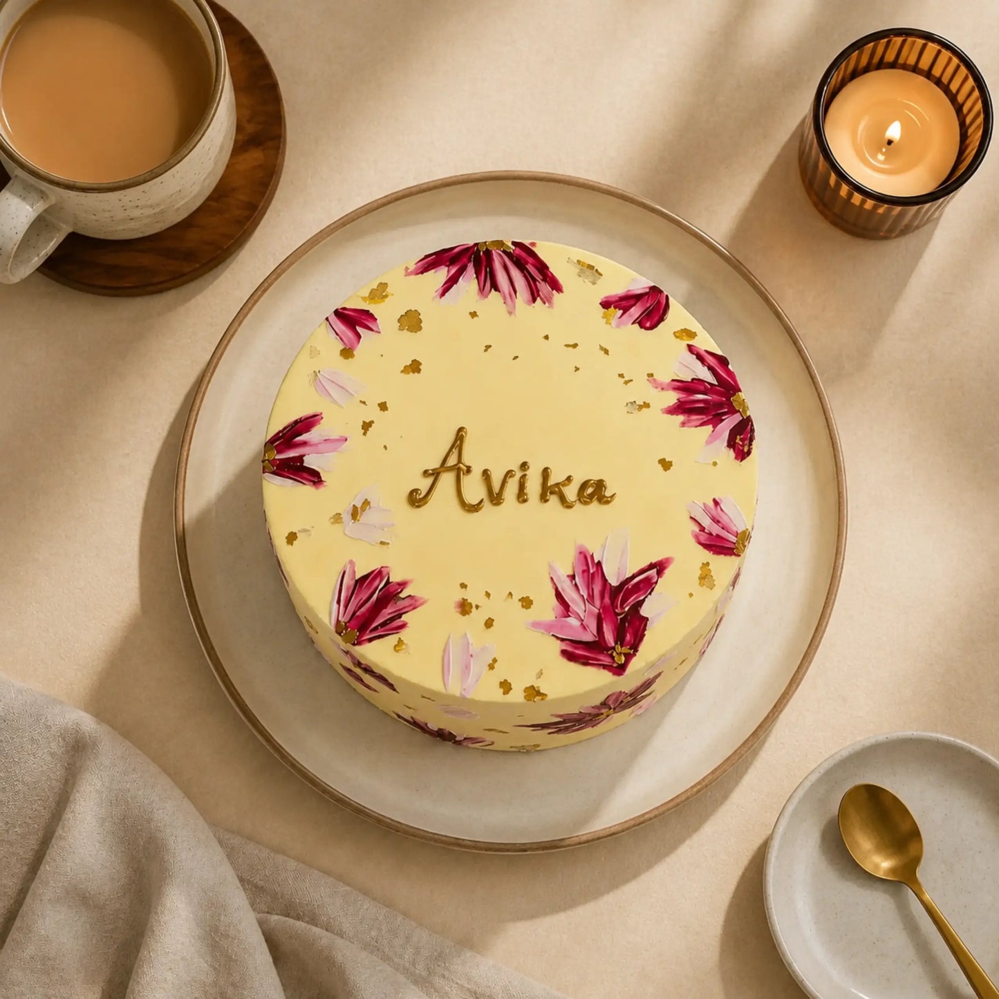 Floral Paint Cake