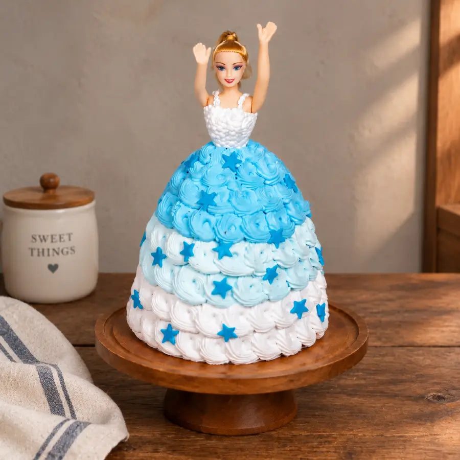 Barbie Blue Cake