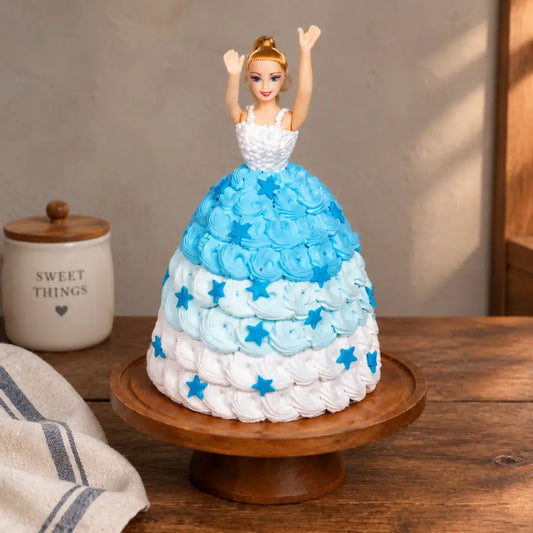 Barbie Blue Cake