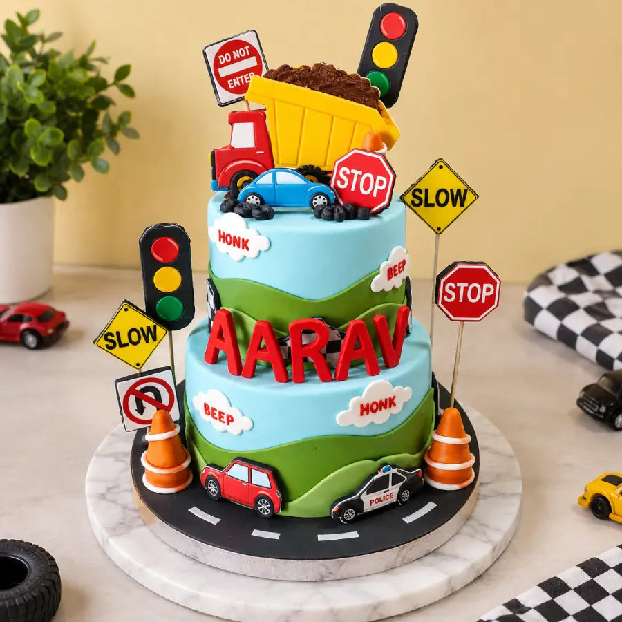 Traffic Fun Car Cake