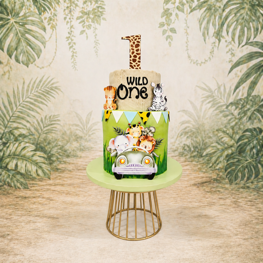 WILD ONE SAFARI CAKE