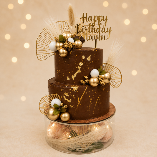 GOLD LEAF CHOCOLATE CAKE